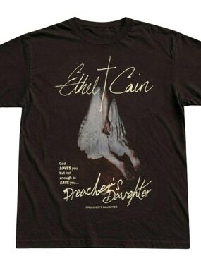 Gildan Black Ethel Cain Preacher's Daughter Graphic Tee, Gift For Her, For Him